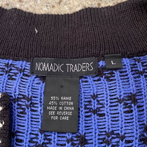 NOMADIC TRADERS Fair Isle Snowflake Zip Up Cardigan - Picture 2 of 9